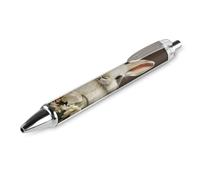 ERSTSNCK A Beautiful White Rabbit Black Ballpoint Pens Fine Point (0.5mm) Black Ink Pen Retractable Ball Point Pens with Comfortable Full Grip for Journaling, And Office Writing Ideal 1 PCS