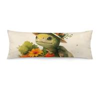 ERSTSNCK A Cartoon Turtle Body Pillow Pillowcase 20"x54" Lumbar Throw Pillow Covers with Hidden Zipper Breathable & Cozy Full Long Bodypillow Case Cover for Sleeping Bedroom Couch Sofa Decor