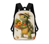 ERSTSNCK A Cartoon Turtle Laptop Backpack for Travel Work Cute Bookbag Computer Backpack Casual Daypack