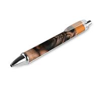 ERSTSNCK A Pug Black Ballpoint Pens Fine Point (0.5mm) Black Ink Pen Retractable Ball Point Pens with Comfortable Full Grip for Journaling, And Office Writing Ideal 1 PCS