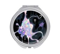 ERSTSNCK Abstract Art Graffiti Compact Mirror for Purse, Double-Sided 1x/2x Magnifying Metal Pocket Makeup Mirrors, Folding Mini Vanity Mirror, Handheld Round Travel Cosmetic Mirrors for Women