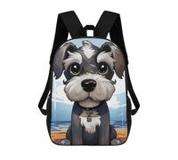 ERSTSNCK Adorable Schnauzer Laptop Backpack for Travel Work Cute Bookbag Computer Backpack Casual Daypack