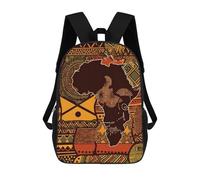 ERSTSNCK African Map Ethnic Pattern Laptop Backpack for Travel Work Cute Bookbag Computer Backpack Casual Daypack