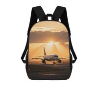ERSTSNCK Airplane at Sunset Laptop Backpack for Travel Work Cute Bookbag Computer Backpack Casual Daypack