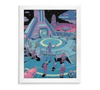 ERSTSNCK Alien Base Diamond Painting Kits for Adults White Wood 40 * 50cm 5D Diamond Art Kits for Beginners Large DIY Full Drill Round Diamonds Gem Art Crafts Painting for Home Wall Decor