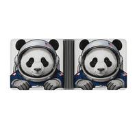 ERSTSNCK Animal Space Portrait Wallet for Men Bifold Rfid Blocking Slim Money Clip Front Pocket Wallet Card Holder