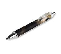 ERSTSNCK Animals on Tree Black Ballpoint Pens Fine Point (0.5mm) Black Ink Pen Retractable Ball Point Pens with Comfortable Full Grip for Journaling, And Office Writing Ideal 1 PCS