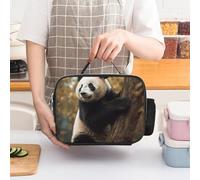 ERSTSNCK Animals on Tree Insulated Lunch Bag for Women Lunch Box Large Capacity, Leakproof Tote with Detachable Handles- 5-Hour Cold/Hot Retention Cooler Bag for Office, Picnic, Camping