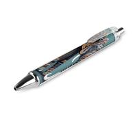 ERSTSNCK Aztec Elephant Pattern Black Ballpoint Pens Fine Point (0.5mm) Black Ink Pen Retractable Ball Point Pens with Comfortable Full Grip for Journaling, And Office Writing Ideal 1 PCS