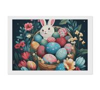 ERSTSNCK Basket and Easter Eggs Diamond Painting Kits for Adults 8"x12" 5D Diamond Art Kits for Beginners DIY Full Drill Round Diamonds Gem Art Crafts Painting for Home Wall Decor