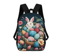 ERSTSNCK Basket And Easter Eggs Laptop Backpack for Travel Work Cute Bookbag Computer Backpack Casual Daypack