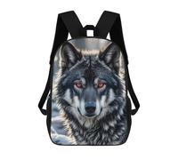 ERSTSNCK Big Black Wolf with Red Eyes Laptop Backpack for Travel Work Cute Bookbag Computer Backpack Casual Daypack