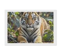 ERSTSNCK Big Tiger Diamond Painting Kits for Adults 8"x12" 5D Diamond Art Kits for Beginners DIY Full Drill Round Diamonds Gem Art Crafts Painting for Home Wall Decor
