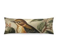 ERSTSNCK Bird on Branch Body Pillow Pillowcase 20"x54" Lumbar Throw Pillow Covers with Hidden Zipper Breathable & Cozy Full Long Bodypillow Case Cover for Sleeping Bedroom Couch Sofa Decor