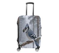 ERSTSNCK Birds on The Tree Luggage Suitcase Covers Elastic Washable Cute Luggage Protector Travel Suitcase Protective Cover For Adult (Fit 19-32 Inch Luggages) X-Large, white, M, Birds on the Tree