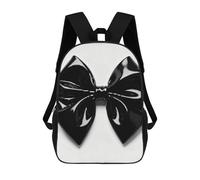 ERSTSNCK Black Bow Laptop Backpack for Travel Work Cute Bookbag Computer Backpack Casual Daypack