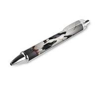 ERSTSNCK Black Crow Birds on A Branch Black Ballpoint Pens Fine Point (0.5mm) Black Ink Pen Retractable Ball Point Pens with Comfortable Full Grip for Journaling, And Office Writing Ideal 1 PCS