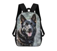 ERSTSNCK Black German Shepherd Dog Laptop Backpack for Travel Work Cute Bookbag Computer Backpack Casual Daypack