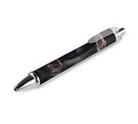 ERSTSNCK Black Labrador Puppy Black Ballpoint Pens Fine Point (0.5mm) Black Ink Pen Retractable Ball Point Pens with Comfortable Full Grip for Journaling, And Office Writing Ideal 1 PCS