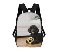 ERSTSNCK Black Poodles Dog Laptop Backpack for Travel Work Cute Bookbag Computer Backpack Casual Daypack