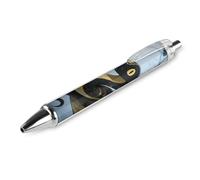 ERSTSNCK Black Snake Black Ballpoint Pens Fine Point (0.5mm) Black Ink Pen Retractable Ball Point Pens with Comfortable Full Grip for Journaling, And Office Writing Ideal 1 PCS