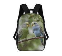 ERSTSNCK Blue And Green Parakeets Laptop Backpack for Travel Work Cute Bookbag Computer Backpack Casual Daypack