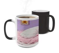 ERSTSNCK Blue-Eyed Cat Color Changing Mug Heat Changing Coffee Mug Funny Magic Cup Heat Sensitive Travel Mugs Novelty Coffee Cups Personalized Customized Gift for Men Women 11 Oz