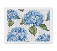 ERSTSNCK Blue Hydrangea Pattern Diamond Painting Kits for Adults 12"x16" 5D Diamond Art Kits for Beginners DIY Full Drill Round Diamonds Gem Art Crafts Painting for Home Wall Decor