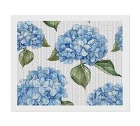 ERSTSNCK Blue Hydrangea Pattern Diamond Painting Kits for Adults 16"x20" 5D Diamond Art Kits for Beginners DIY Full Drill Round Diamonds Gem Art Crafts Painting for Home Wall Decor