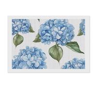 ERSTSNCK Blue Hydrangea Pattern Diamond Painting Kits for Adults 8"x12" 5D Diamond Art Kits for Beginners DIY Full Drill Round Diamonds Gem Art Crafts Painting for Home Wall Decor