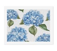 ERSTSNCK Blue Hydrangea Pattern Paint by Numbers for Adults Beginner 30x40cm DIY Painting Kit with HD Canvas & Acrylic Paints, Complete Crafts Set for Home Decor, Gifts, Stress Relief