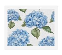 ERSTSNCK Blue Hydrangea Pattern Paint by Numbers for Adults Beginner 40x50cm DIY Painting Kit with HD Canvas & Acrylic Paints, Complete Crafts Set for Home Decor, Gifts, Stress Relief