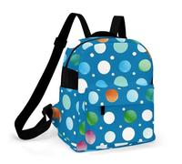 ERSTSNCK Blue Polka Dot Small Backpack for Women Mini Backpack Purse Travel Fashion Roomy Shoulder Handbag
