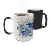 ERSTSNCK Bluebird And Flowers Color Changing Mug Heat Changing Coffee Mug Funny Magic Cup Heat Sensitive Travel Mugs Novelty Coffee Cups Personalized Customized Gift for Men Women 11 Oz