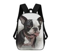 ERSTSNCK Boston Terrier Laptop Backpack for Travel Work Cute Bookbag Computer Backpack Casual Daypack
