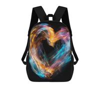 ERSTSNCK Bright Heart Shape Laptop Backpack for Travel Work Cute Bookbag Computer Backpack Casual Daypack