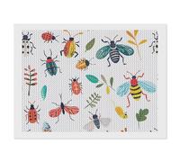 ERSTSNCK Bright Insect Pattern Diamond Painting Kits for Adults 12"x16" 5D Diamond Art Kits for Beginners DIY Full Drill Round Diamonds Gem Art Crafts Painting for Home Wall Decor