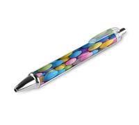ERSTSNCK Brightly Colored Spheres Black Ballpoint Pens Fine Point (0.5mm) Black Ink Pen Retractable Ball Point Pens with Comfortable Full Grip for Journaling, And Office Writing Ideal 1 PCS