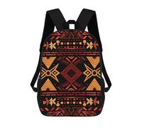 ERSTSNCK Brown And Red Tribal Pattern Laptop Backpack for Travel Work Cute Bookbag Computer Backpack Casual Daypack