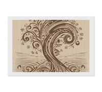 ERSTSNCK Brown Pattern Tree Diamond Painting Kits for Adults 8"x12" 5D Diamond Art Kits for Beginners DIY Full Drill Round Diamonds Gem Art Crafts Painting for Home Wall Decor