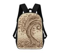 ERSTSNCK Brown Pattern Tree Laptop Backpack for Travel Work Cute Bookbag Computer Backpack Casual Daypack