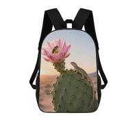 ERSTSNCK Cactus in Bloom Laptop Backpack for Travel Work Cute Bookbag Computer Backpack Casual Daypack
