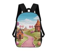 ERSTSNCK Candy Lane House Laptop Backpack for Travel Work Cute Bookbag Computer Backpack Casual Daypack