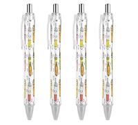 ERSTSNCK Cartoon Cup Pattern Black Ballpoint Pens Fine Point (0.5mm) Black Ink Pen Retractable Ball Point Pens with Comfortable Full Grip for Journaling, And Office Writing Ideal 4 PCS