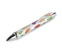 ERSTSNCK Cartoon Doodle Vegetables Black Ballpoint Pens Fine Point (0.5mm) Black Ink Pen Retractable Ball Point Pens with Comfortable Full Grip for Journaling, And Office Writing Ideal 1 PCS