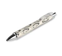 ERSTSNCK Cartoon Female Face Black Ballpoint Pens Fine Point (0.5mm) Black Ink Pen Retractable Ball Point Pens with Comfortable Full Grip for Journaling, And Office Writing Ideal 1 PCS