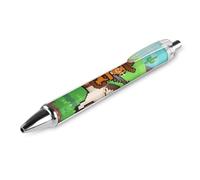 ERSTSNCK Cat Cowboy Black Ballpoint Pens Fine Point (0.5mm) Black Ink Pen Retractable Ball Point Pens with Comfortable Full Grip for Journaling, And Office Writing Ideal 1 PCS