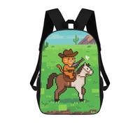 ERSTSNCK Cat Cowboy Laptop Backpack for Travel Work Cute Bookbag Computer Backpack Casual Daypack