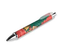 ERSTSNCK Christmas Hedgehogs Black Ballpoint Pens Fine Point (0.5mm) Black Ink Pen Retractable Ball Point Pens with Comfortable Full Grip for Journaling, And Office Writing Ideal 1 PCS