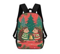 ERSTSNCK Christmas Hedgehogs Laptop Backpack for Travel Work Cute Bookbag Computer Backpack Casual Daypack